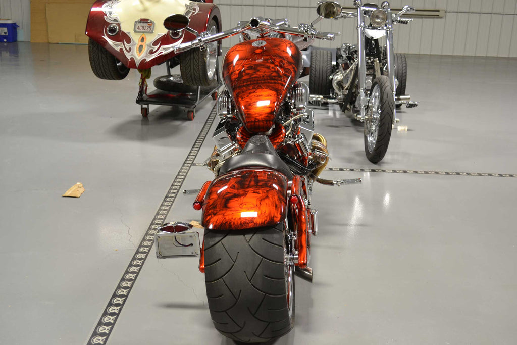 Back Image of 2010 Chopper (434″ Engine) Tangerine Orange Metallic