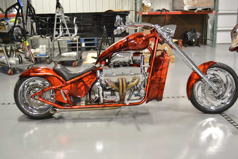 Right Side Image of 2010 Chopper (434″ Engine) Tangerine Orange Metallic
